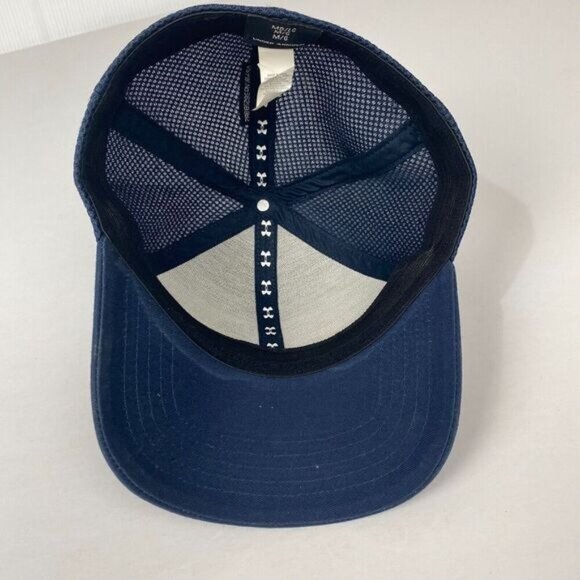 Under Armour Mens Medium/Large Fitted Mesh Baseball hat Logo Golf pre owned - Picture 2 of 13